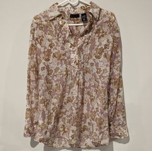 sheer floral blouse NY&Co